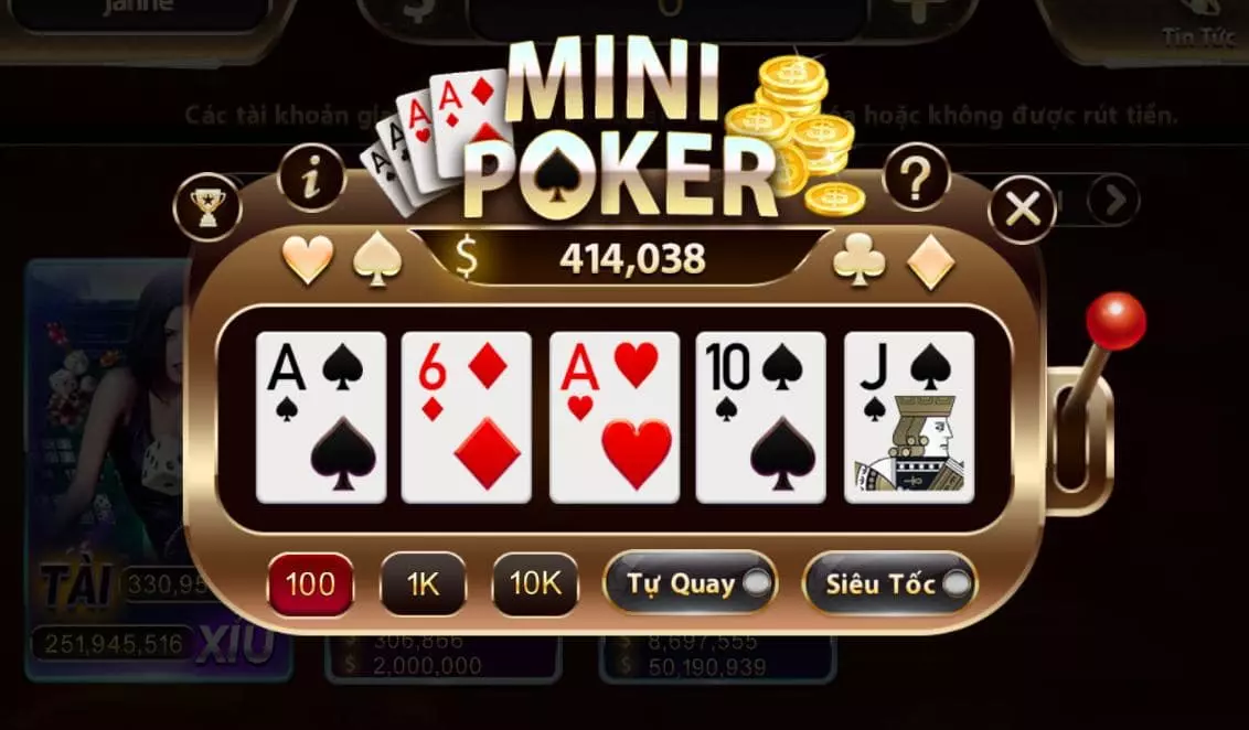 Mini Poker Sunwin siêu thú vị